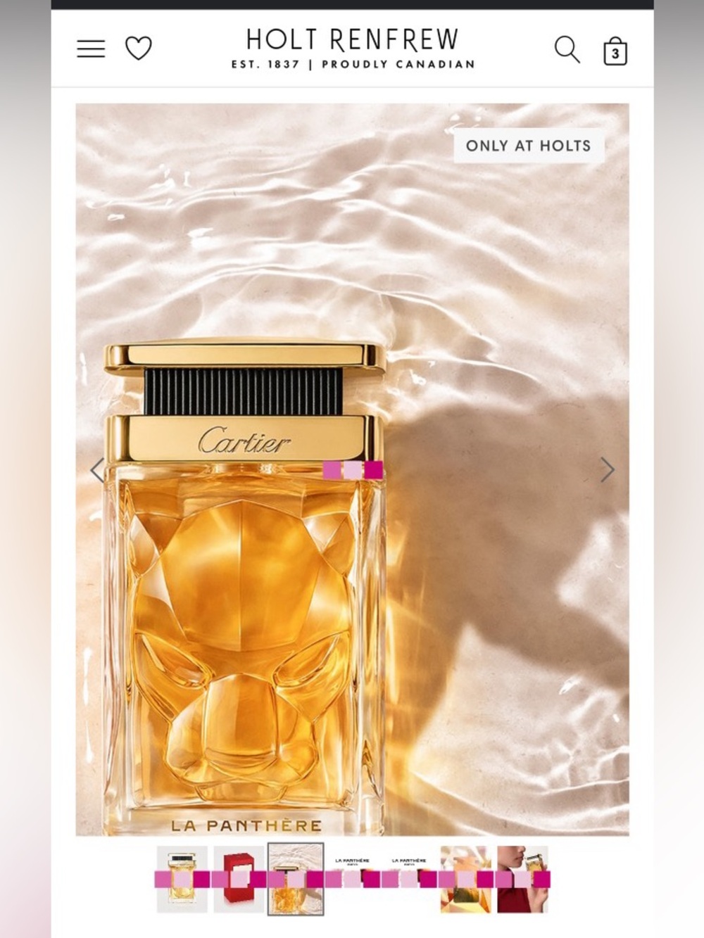 ✨CARTIER La Panthère Parfum 100mL ✨ originally $225/Now$150 ✨LIKE NEW